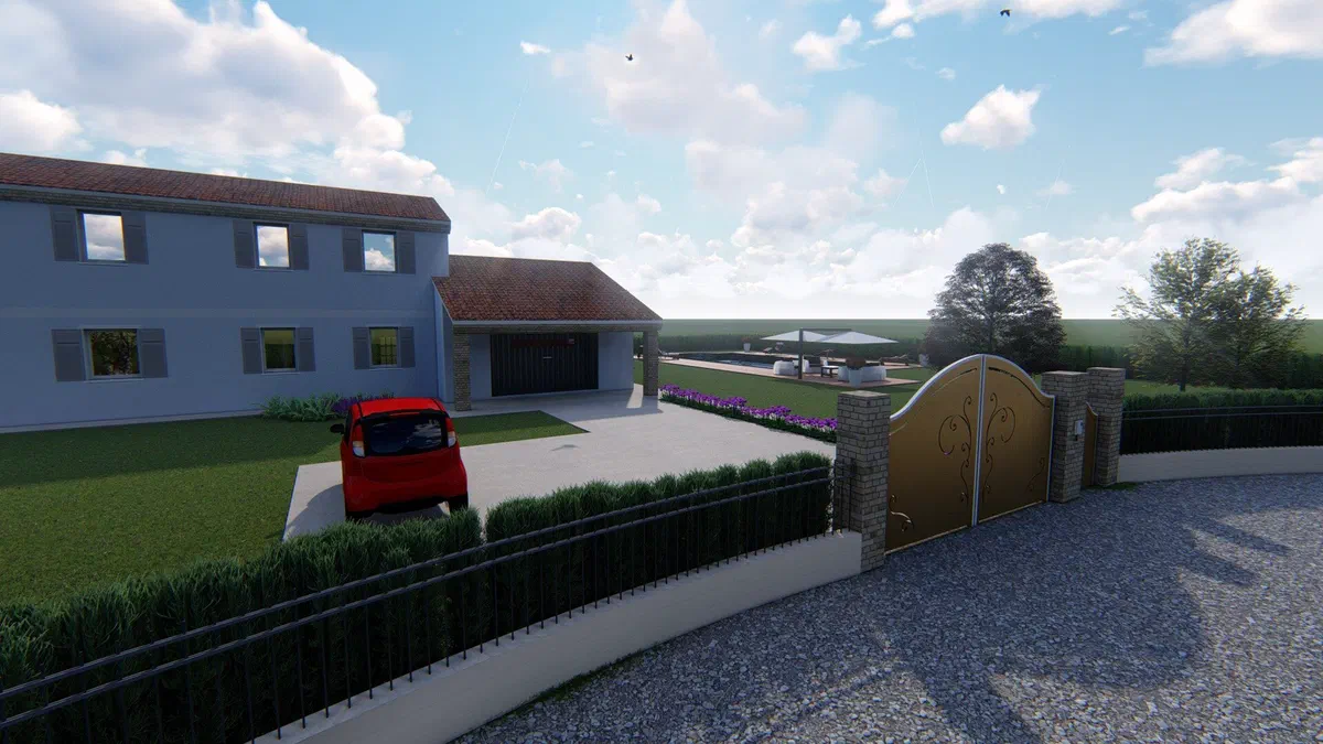 Country house with pool – view 1